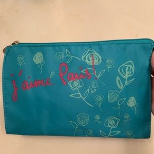 Lancôme Paris J’-aime Paris! Turquoise Makeup Bag